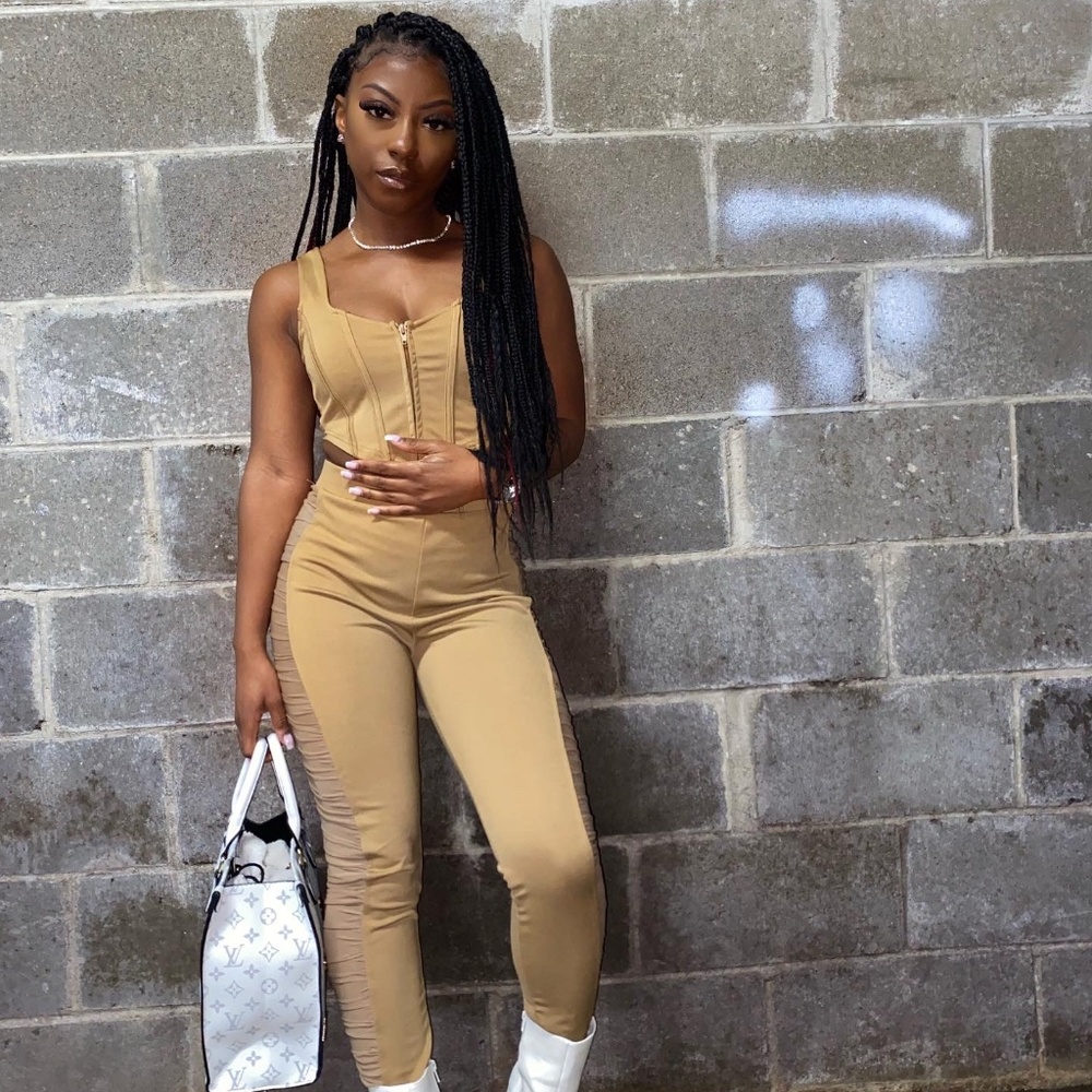 Tan 2-piece Set